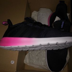 Adidas black/pink shoes